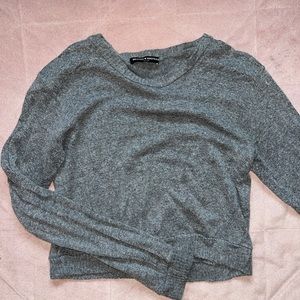 Brandy Melville Grey Cropped Sweater